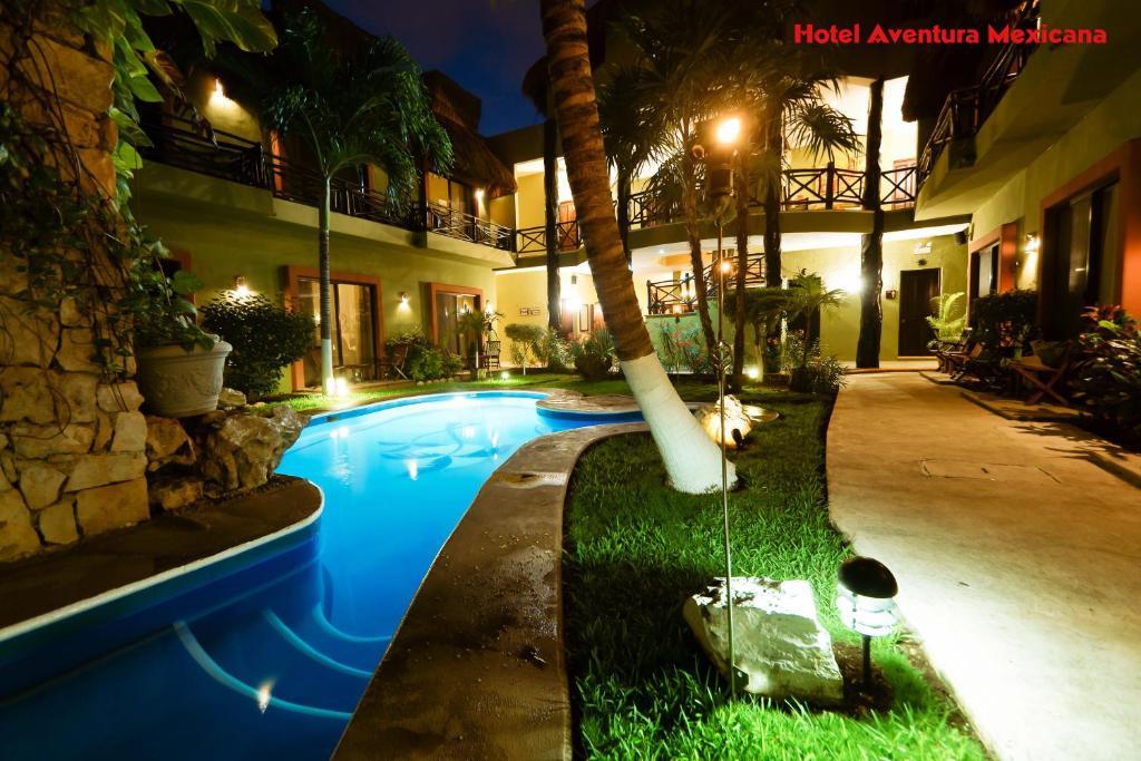 Aventura Mexicana Hotel Playa del Carmen Bagian luar foto